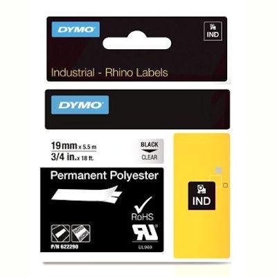 Dymo Rhino Industrial Tape Permanent Polyester 19Mm Clear 622290 - SuperOffice