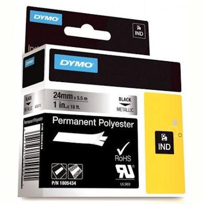 Dymo Rhino Industrial Tape Permanent Polyester 24Mm Metallic 1805434 - SuperOffice