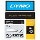 Dymo Rhino Industrial Tape Vinyl 9mm White On Black 5 Pack 1805437 (5 Pack) - SuperOffice
