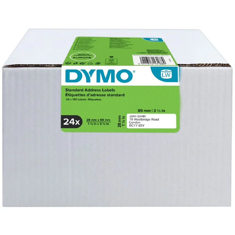 Dymo S0722360 LabelWriter Address Labels 28x89mm Roll Pack 24 S0722360 - SuperOffice