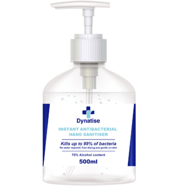 Dynatise Antibacterial Instant Hand Sanitiser Gel 500mL Pump Bottle 31001 - SuperOffice