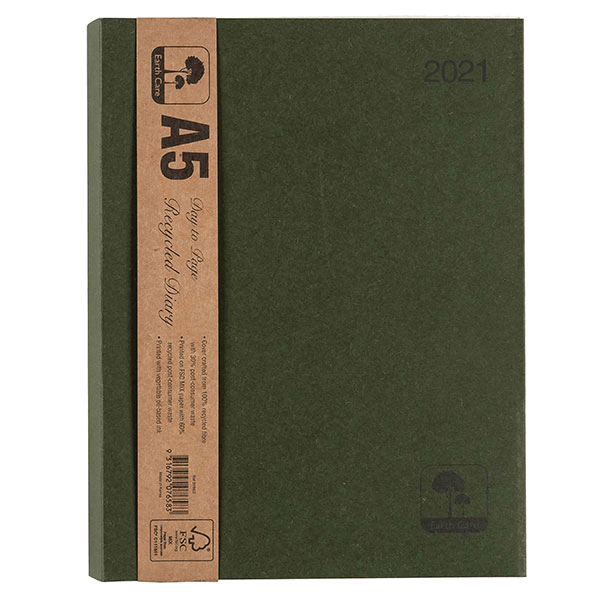 Earthcare 2021 Diary Day To Page 30 Minute A5 51SEC21 - SuperOffice