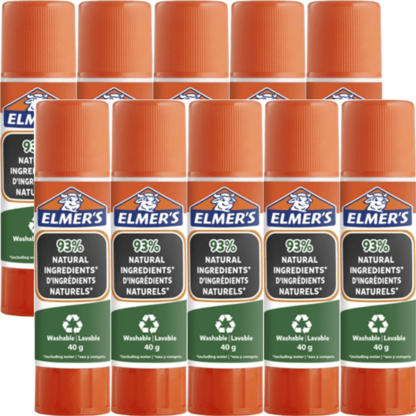 Elmers Eco Glue Stick 40g 93% Natural Ingredients Box 10 2143886 (Box 10) - SuperOffice
