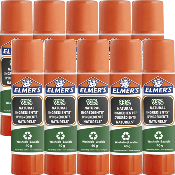Elmers Eco Glue Sticks 40g Natural Box 10 2143886 - SuperOffice
