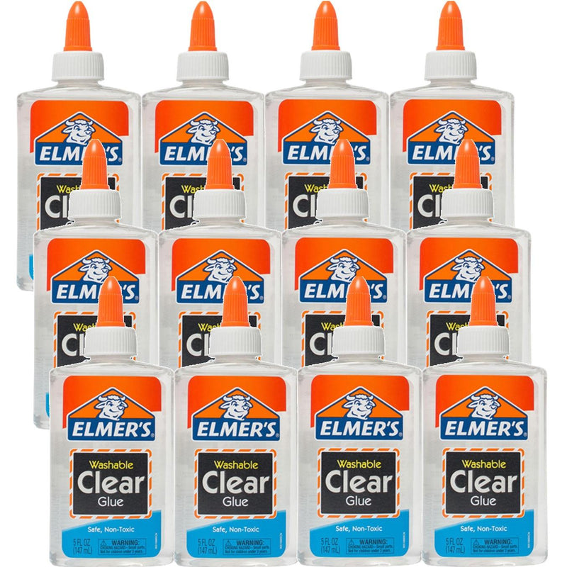Elmers Liquid School Glue 148ml Clear Art Craft Box 12 E305 (Box 12) - SuperOffice