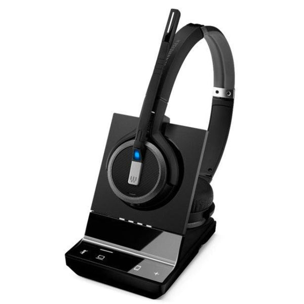 EPOS Impact Headset SDW 5063 Wireless Stereo Binaural MEMS Technology Noise Cancelling Microphone Black 1001017 - SuperOffice