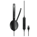 EPOS Sennheiser Adapt Headset 160T ANC USB-A Wired On-ear Stereo Binaural Noise Cancelling USB Black 1000219 - SuperOffice