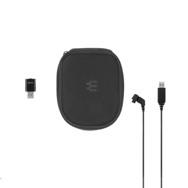 EPOS Sennheiser Impact Headset SDW 5061 Stereo USB Wireless Bluetooth On-ear Noise Cancelling Microphone Black 1000302 - SuperOffice