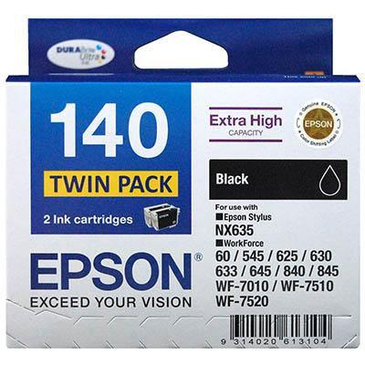 Epson 140 Ink Cartridge Black Pack 2 C13T140194 - SuperOffice
