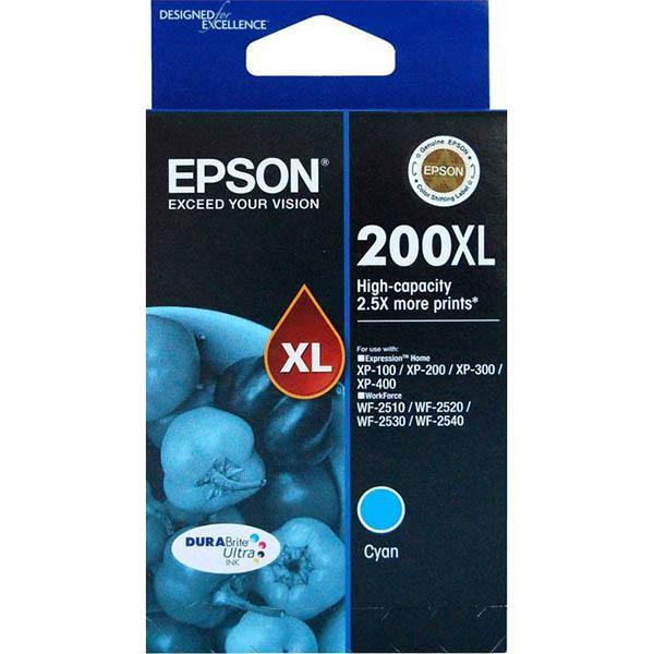 Epson 200Xl Ink Cartridge High Yield Cyan C13T201292 - SuperOffice