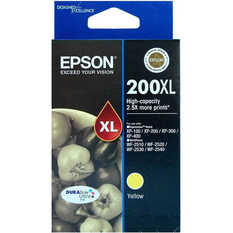 Epson 200Xl Ink Cartridge High Yield Yellow C13T201492 - SuperOffice