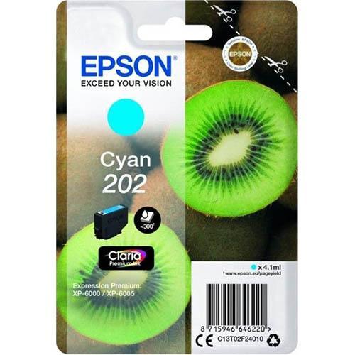 Epson 202 Ink Cartridge Cyan C13T02N292 - SuperOffice