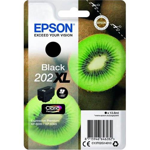 Epson 202Xl Ink Cartridge High Yield Black C13T02P192 - SuperOffice