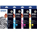 Epson 212XL Ink Cartridge High Yield Black/Cyan/Magenta/Yellow Set Epson 212XL Set - SuperOffice