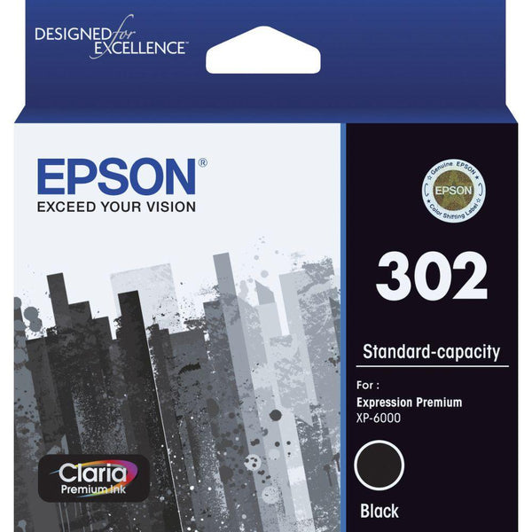 Epson 302 Ink Cartridge Black C13T01V192 - SuperOffice