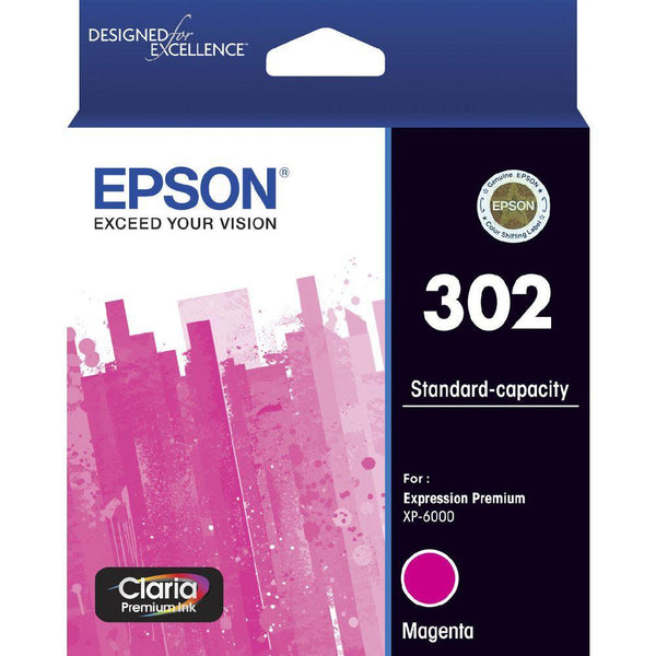 Epson 302 Ink Cartridge Magenta C13T01W392 - SuperOffice