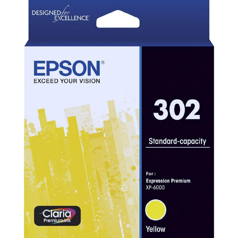 Epson 302 Ink Cartridge Yellow C13T01W492 - SuperOffice