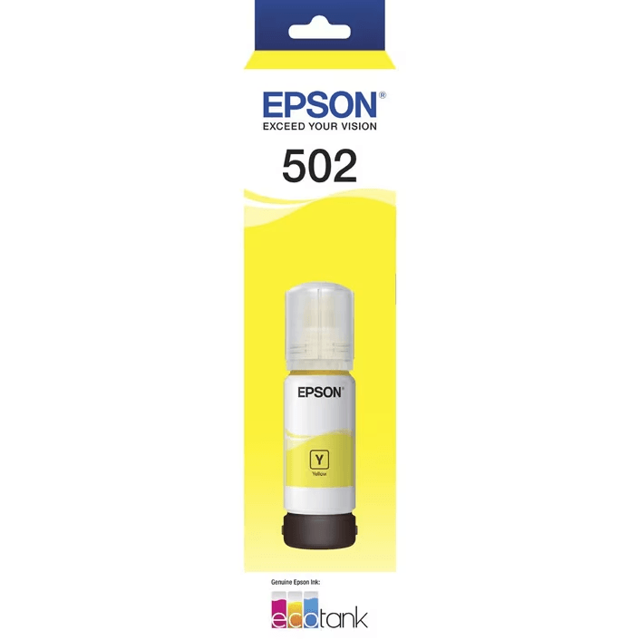 Epson 502 Ink Cartridge Bottle Yellow T502 Genuine Original C13T03K492 - SuperOffice