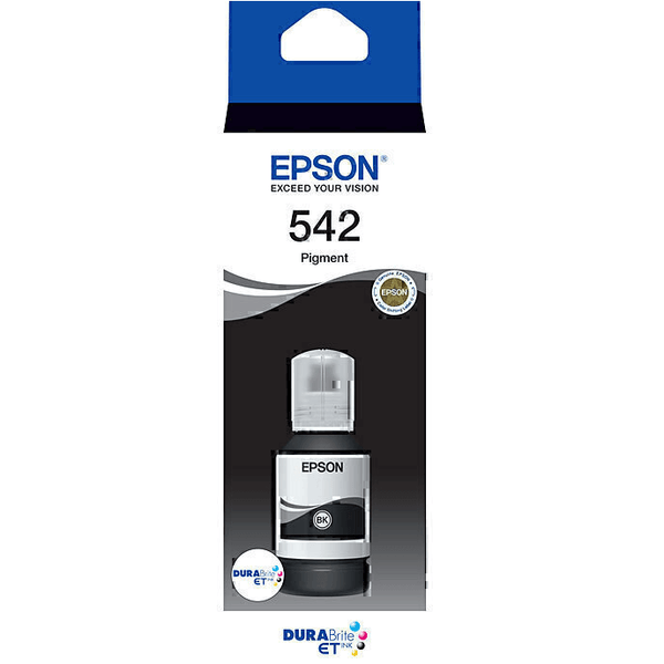 Epson 542 Black Eco Tank Ink Pigment DuraBrite Genuine ET 5800 16600 5150 C13T06A192 - SuperOffice