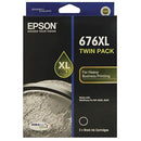 Epson 676Xl Ink Cartridge High Yield Black Pack 2 C13T676194 - SuperOffice