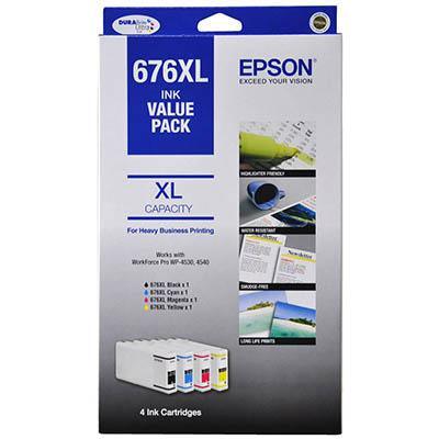 Epson 676Xl Ink Cartridge High Yield Value Pack 3 C/M/Y C13T676592 - SuperOffice
