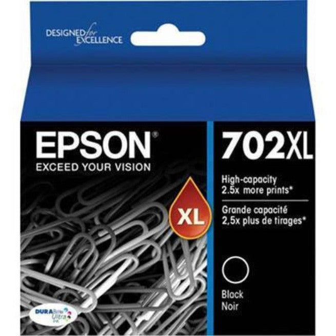 Epson 702XL Ink Cartridge High Yield Black WF 3720 3725 C13T345192 - SuperOffice