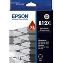 Epson 812XL Set Ink Cartridge High Yield Black/Cyan/Magenta/Yellow Genuine Original Epson 812XL Set - SuperOffice