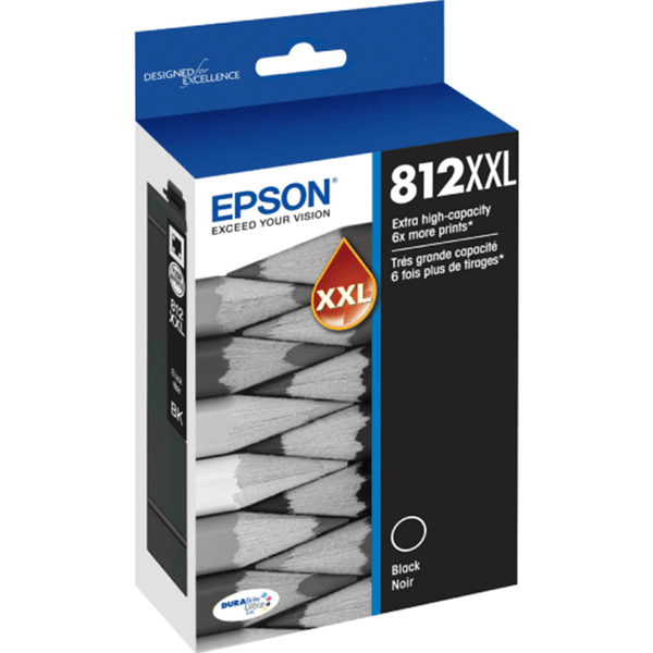 Epson 812XXL Ink Cartridge High Yield Black C13T02K192 Genuine Original C13T02K192 - SuperOffice