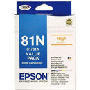 Epson 81N Ink Cartridge High Yield Value Pack 6 C13T111792 - SuperOffice