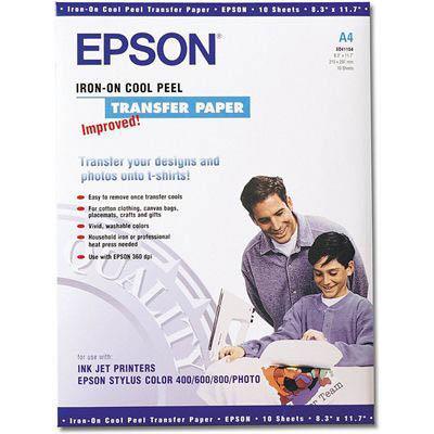 Epson Iron-On Transfers Paper A4 124Gsm Pack 10 C13S041154 - SuperOffice