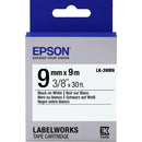 Epson Labelworks Lk Tape 9Mm X 9M Black On White DS01292 - SuperOffice
