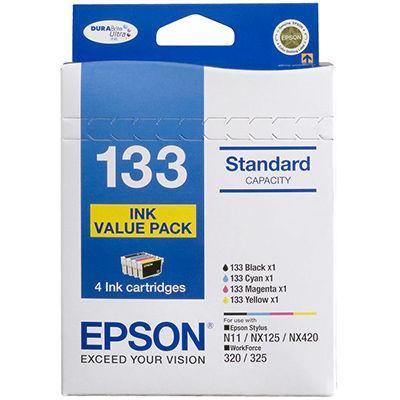 Epson No.133 Ink Cartridge Value Pack Cyan/Magenta/Yellow/Black C13T133692 - SuperOffice
