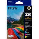 Epson No.220 Ink Cartridge Value Pack Cyan/Magenta/Yellow/Black C13T293692 - SuperOffice