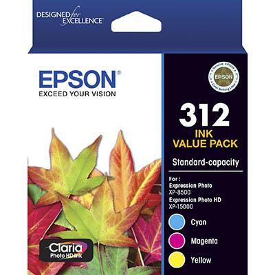 Epson No.312 Ink Cartridge Cyan/Magenta/Yellow E312CP3 - SuperOffice