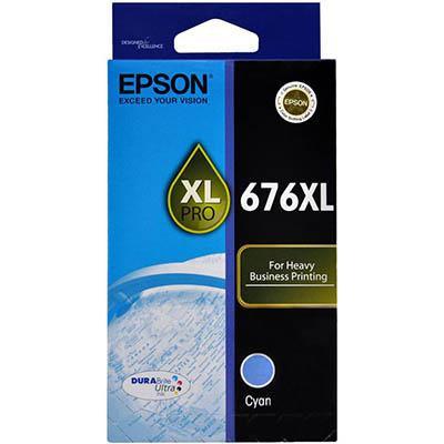 Epson No.676Xl Ink Cartridge High Yield Cyan C13T676292 - SuperOffice