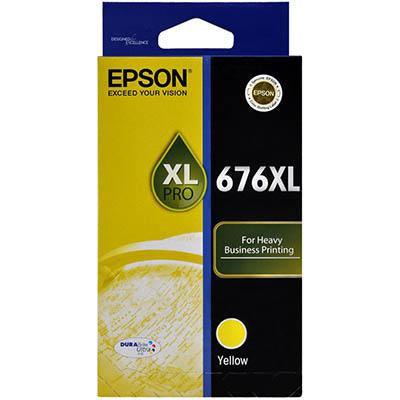 Epson No.676Xl Ink Cartridge High Yield Yellow C13T676492 - SuperOffice