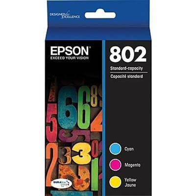 Epson No.802 Ink Cartridge Cyan/Magenta/Yellow E802CP3 - SuperOffice