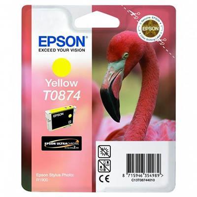 Epson T0874 Ink Cartridge Yellow C13T087490 - SuperOffice
