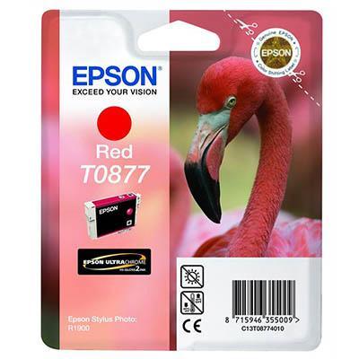Epson T0877 Ink Cartridge Red C13T087790 - SuperOffice