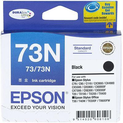 Epson T1051 No.73N Ink Cartridge Black Pack 2 C13T105194 - SuperOffice