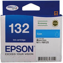 Epson T1322 No.132 Ink Cartridge Cyan C13T132292 - SuperOffice
