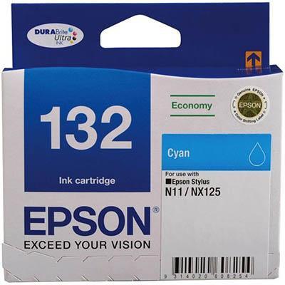 Epson T1322 No.132 Ink Cartridge Cyan C13T132292 - SuperOffice
