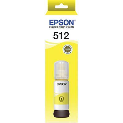 Epson T512 Eco Ink Bottle Yellow E512Y - SuperOffice