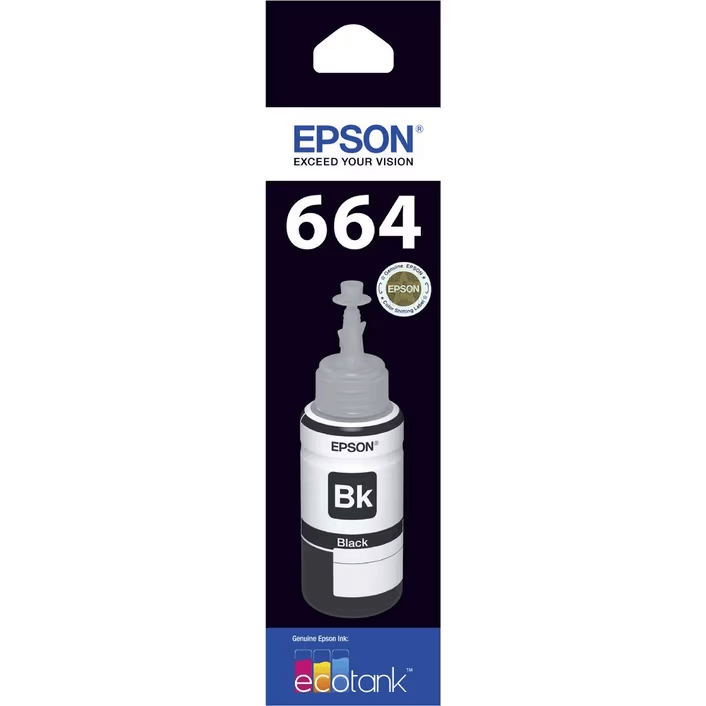 Epson T664 Eco Tank Ink Bottle 664 Genuine Original Black/Cyan/Magenta/Yellow Set T664 Set - SuperOffice