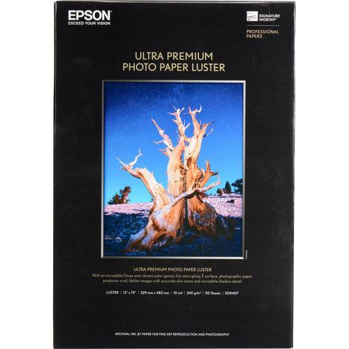 Epson Ultra Premium Photo Paper Lustra 240Gsm 13 X 19In White Pack 50 S041407 - SuperOffice