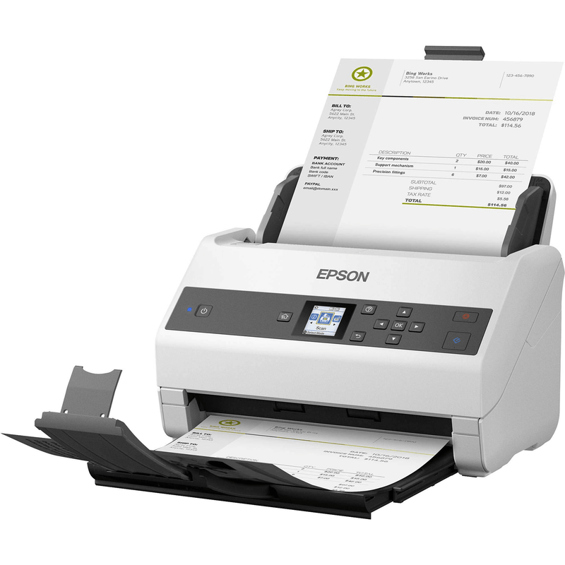 Epson WorkForce DS-870 A4 Document Scanner 65PPM 100 Sheet ADF B11B250501 - SuperOffice