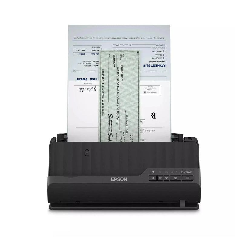 Epson WorkForce ES-C320W Scanner Ultra Compact Document A4 Black B11B270501 - SuperOffice