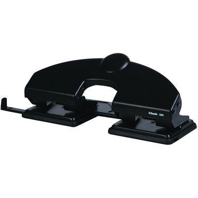 Esselte 4 Four Hole Punch 25 Sheet Black Paper Puncher 177039 - SuperOffice