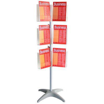 Esselte Brochure Holder Carousel Floor Stand 3 Tier 18 X A4 46808 - SuperOffice