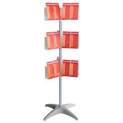 Esselte Brochure Holder Carousel Floor Stand 3 Tier 36 X Dl 46809 - SuperOffice